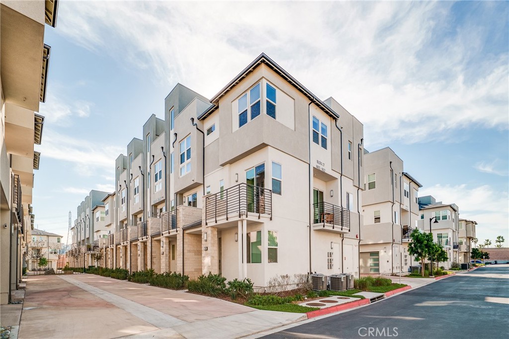 a front view of a building