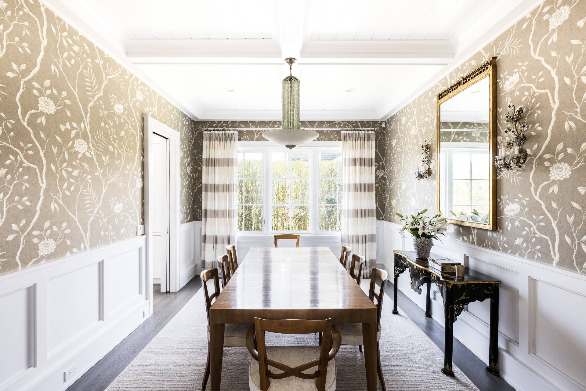 135 Hildreth Lane Bridgehampton, NY 11932 - Photo 8 of 33 a view of a a dining room with furniture window and outside view
