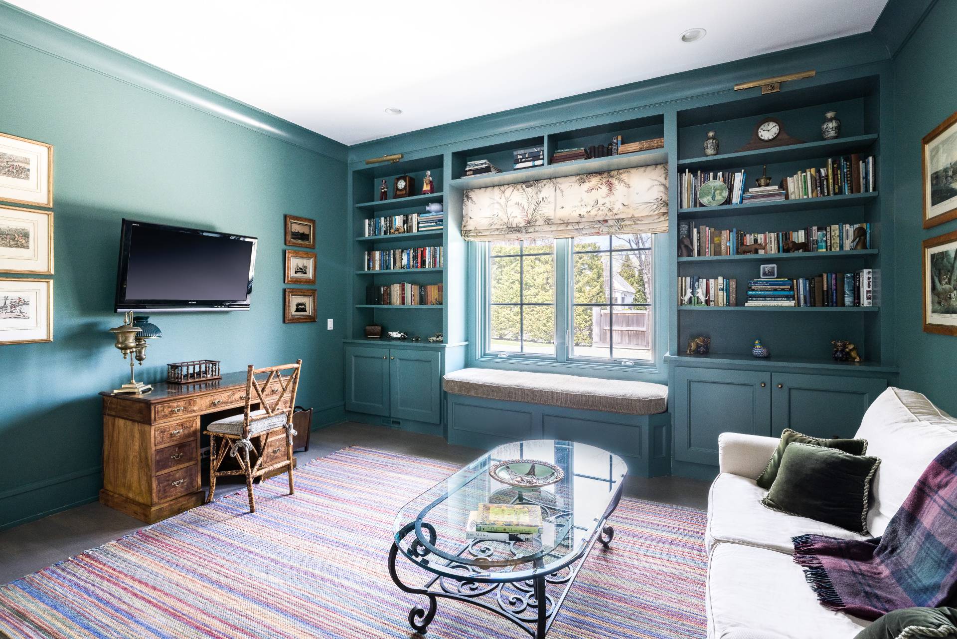 135 Hildreth Lane Bridgehampton, NY 11932 - Photo 10 of 33 a living room with furniture and a flat screen tv