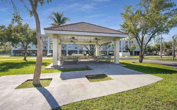 a view of outdoor space with seating area