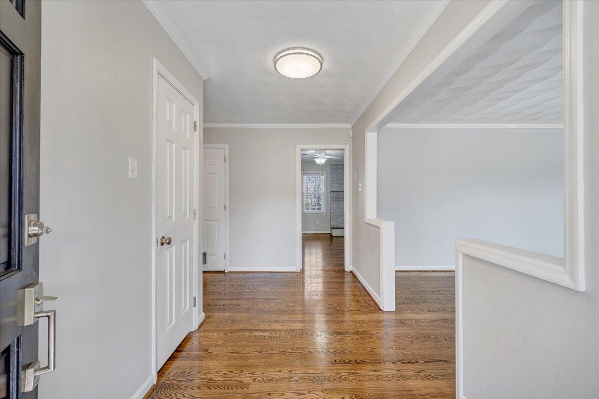 501 Darwin Road Southwest Roanoke, VA 24014 - Photo 10 of 37 a view of a hallway with wooden floor