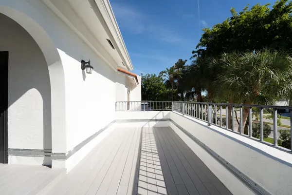 a view of balcony and deck