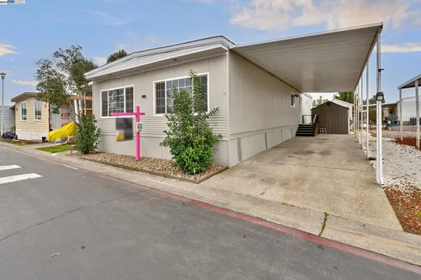 a view of a house with a patio