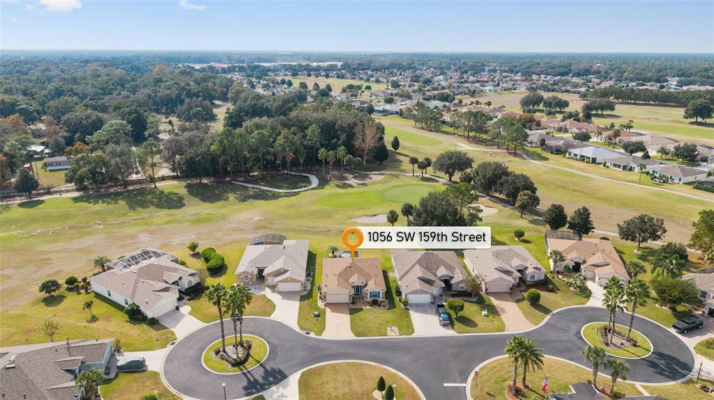 1056 Southwest 159th Street Ocala, FL 34473 - Photo 45 of 45 an aerial view of residential house with outdoor space and swimming pool