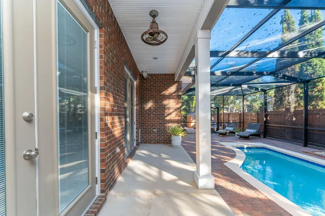 a aerial view of a house with a ocean view