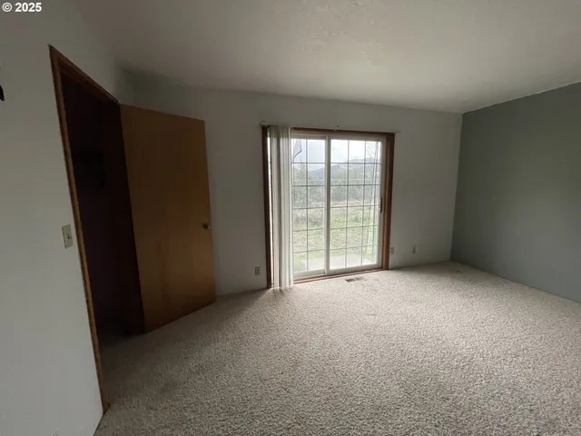 a large tree in the middle of a yard