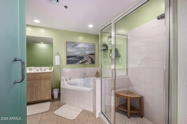 a view of a lake with a mountain