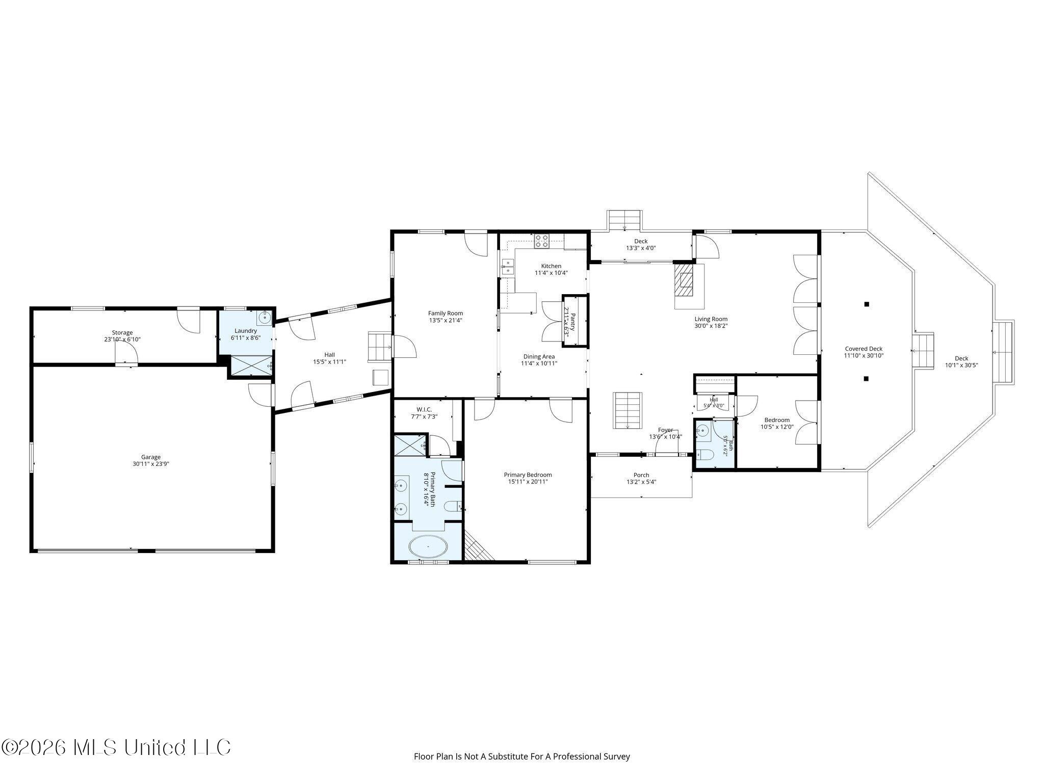 448 Oakley Road Senatobia, MS 38668 - Photo 60 of 61 First floor floorplan