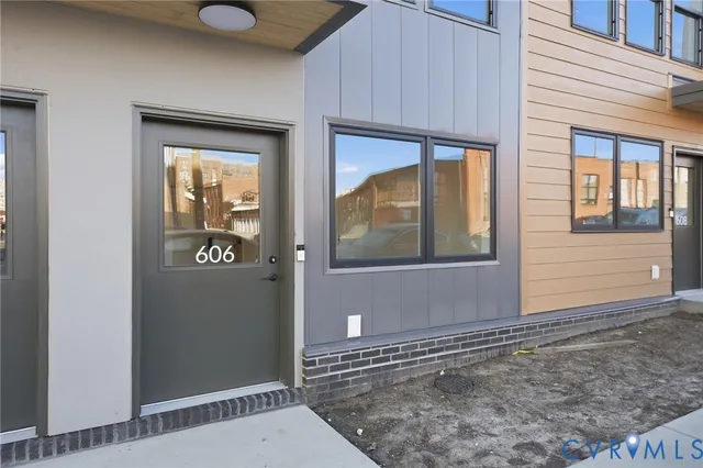 a view of front door of house