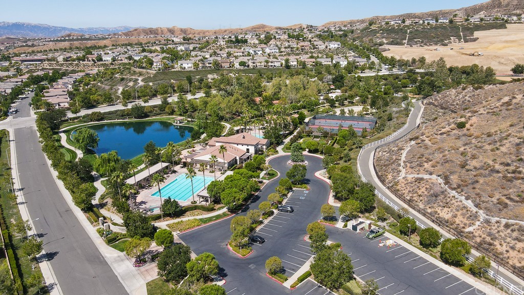 24063 Tango Drive Valencia, CA 91354 - Photo 44 of 46 an aerial view of residential houses with outdoor space