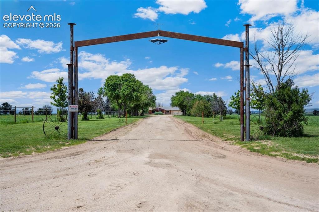 Gate entry to property