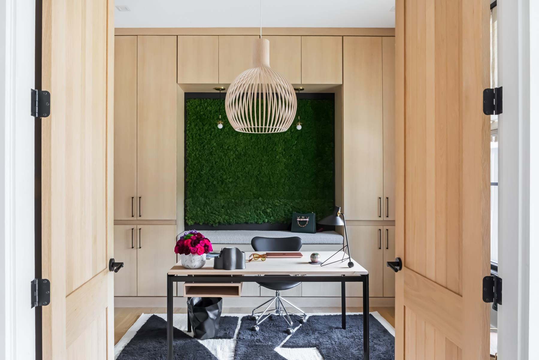 4003 Bristol Road Durham, NC 27707 - Photo 2 of 100 Office with moss wall