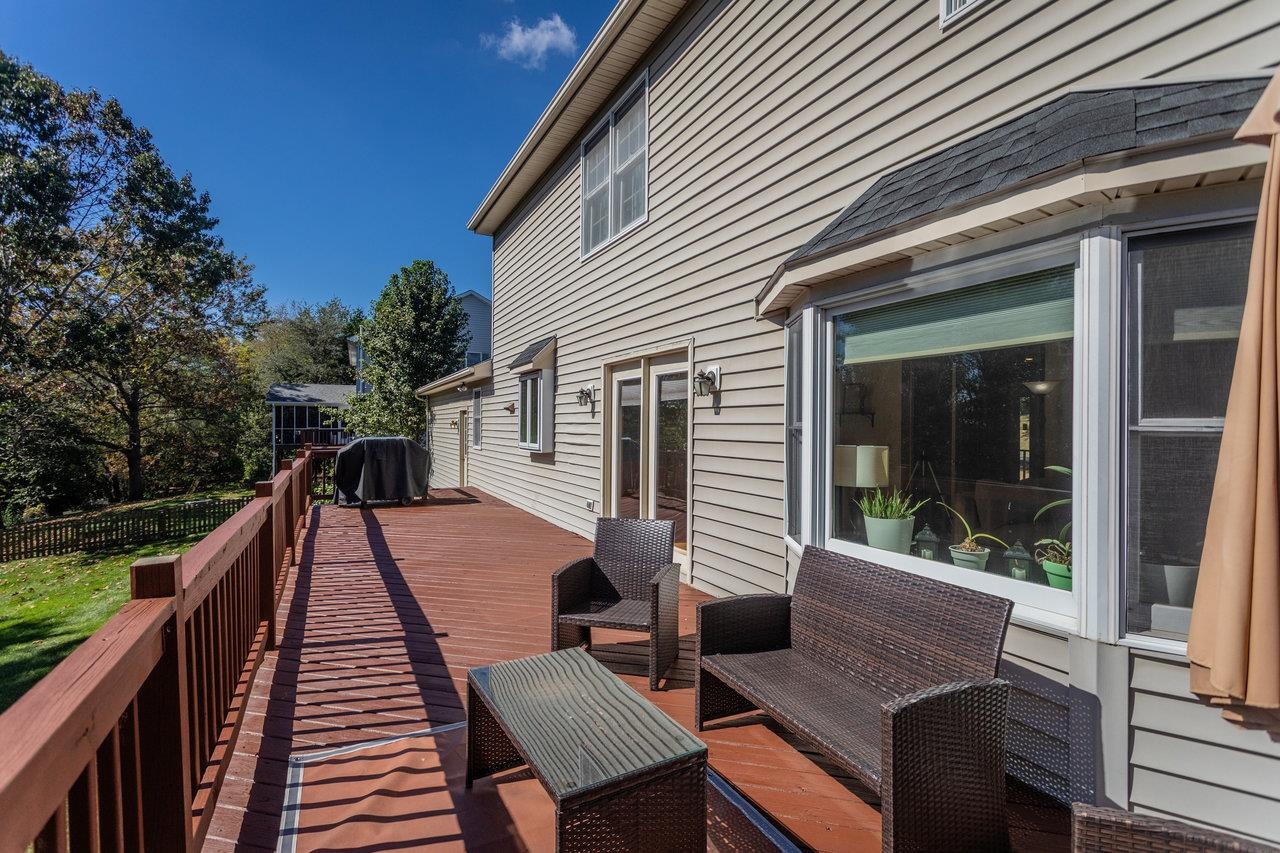 1480 Bluewater Road Harrisonburg, VA 22801 - Photo 42 of 46 a view of deck with chairs and wooden fence