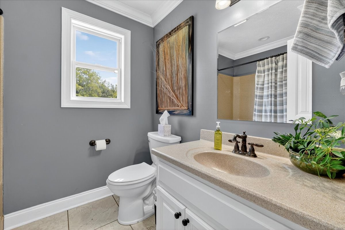 7225 Highway 57 Ramer, TN 38367 - Photo 26 of 68 a bathroom with a toilet a sink and a large mirror