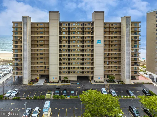a front view of a building
