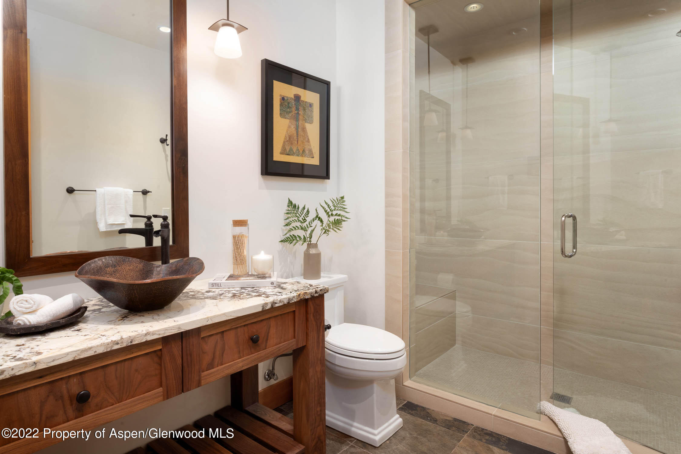 900 Lazy O Road Snowmass, CO 81654 - Photo 17 of 30 Guest Bathroom 2 / Powder Room
