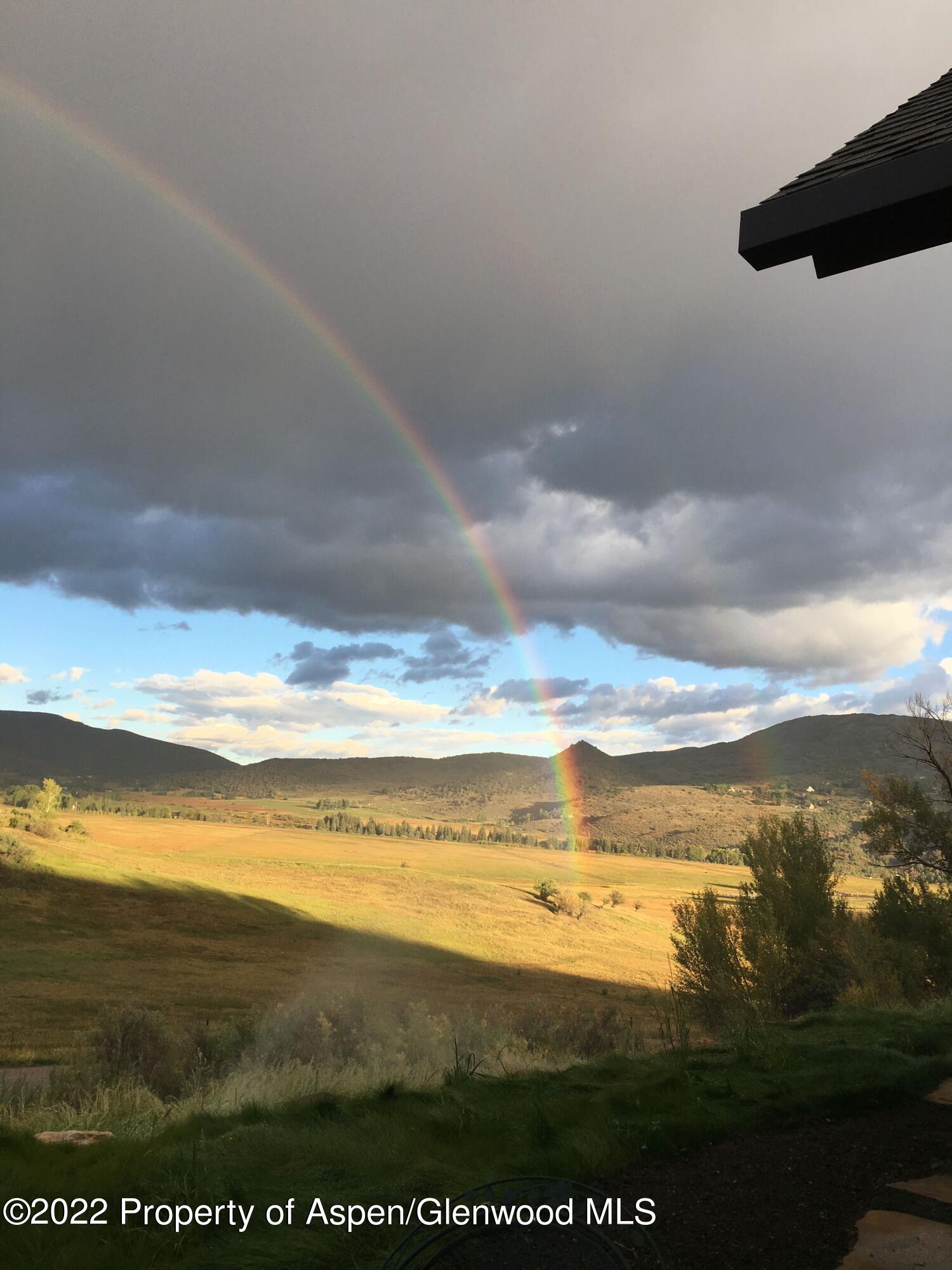 900 Lazy O Road Snowmass, CO 81654 - Photo 24 of 30 Beautiful Rainbow from the Front Porch