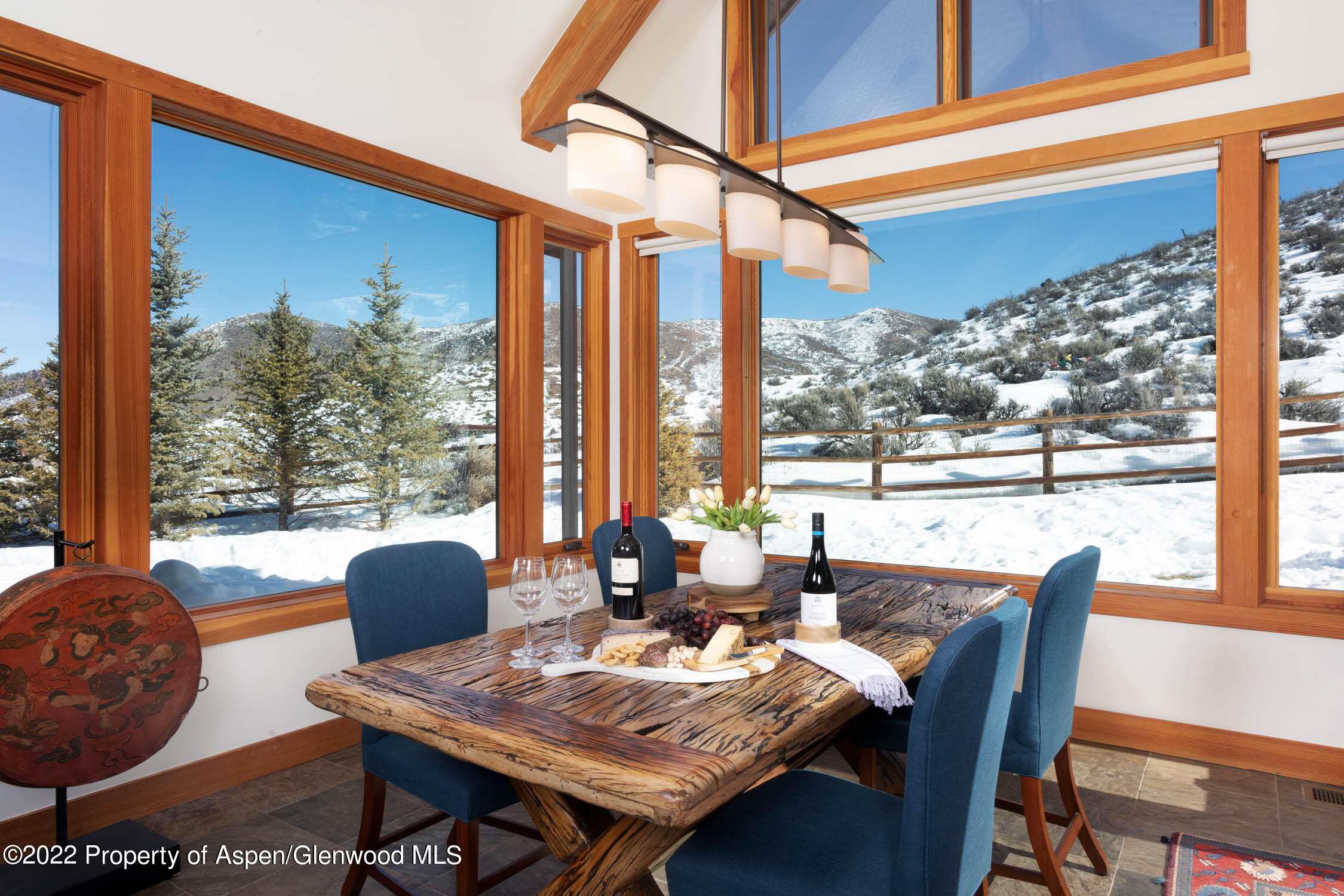 900 Lazy O Road Snowmass, CO 81654 - Photo 10 of 30 Dining Room to Backyard