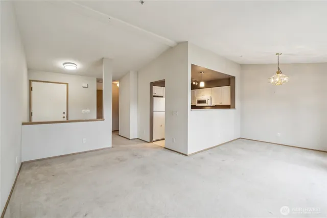 a view of an empty room