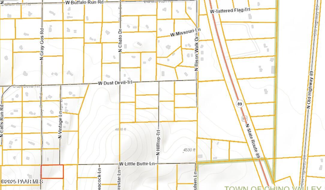 Plot map of 00 N Gray Gos Rd