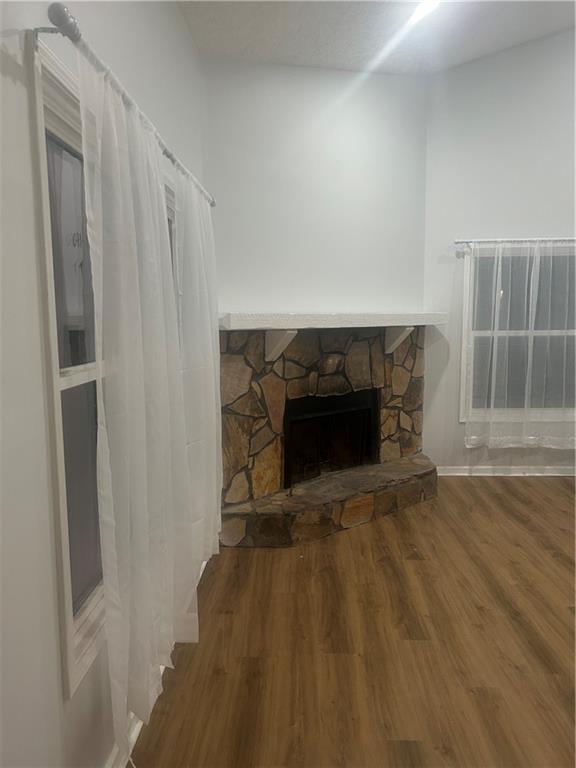 1230 Hanover Place Alpharetta, GA 30009 - Photo 8 of 29 a view of a livingroom with a fireplace