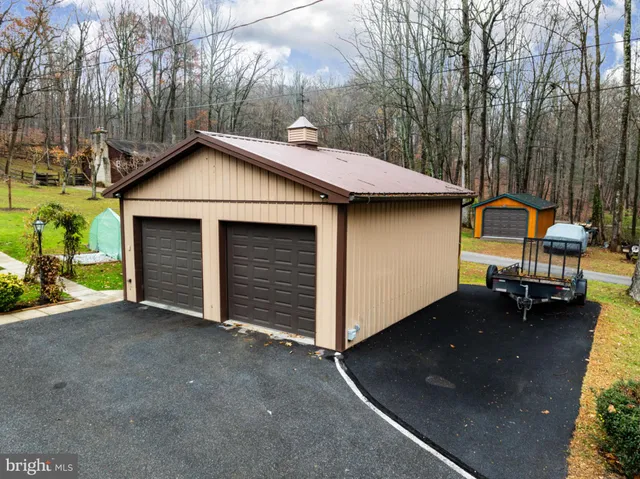 a view of a deck with a yard