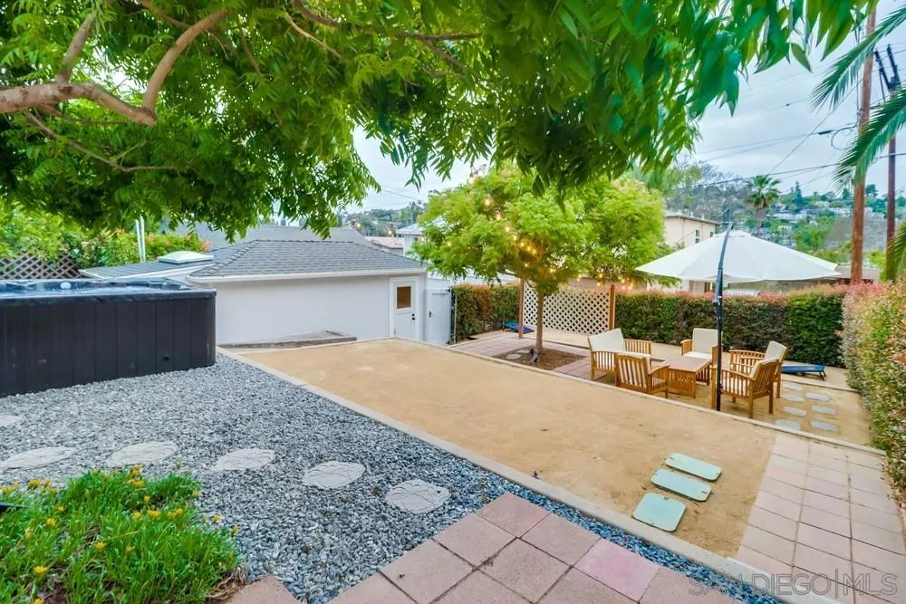 4584 3rd Street La Mesa, CA 91941 - Photo 40 of 57 a view of backyard of house with outdoor seating