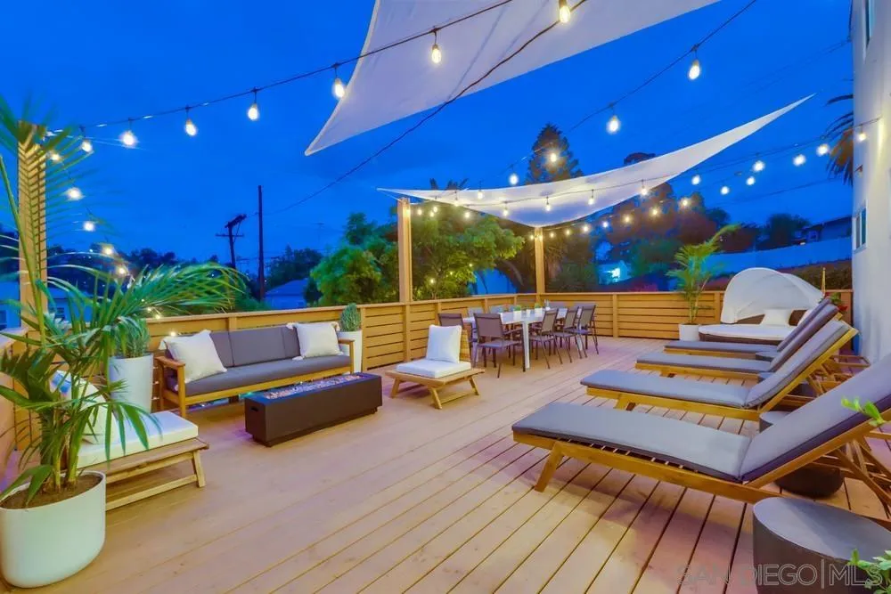 4584 3rd Street La Mesa, CA 91941 - Photo 54 of 57 a outdoor living space with patio furniture and potted plants