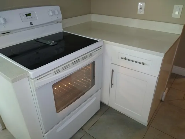 a close view of stove top oven