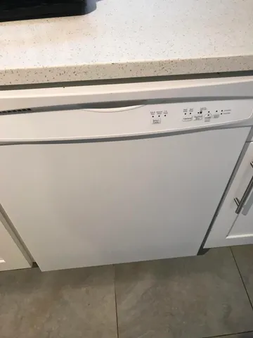 a close view of washer and dryer