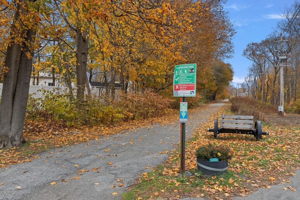 37 Holten Street, Unit 2 Danvers, MA 01923 - Photo 27 of 30 a street view covered with tall trees