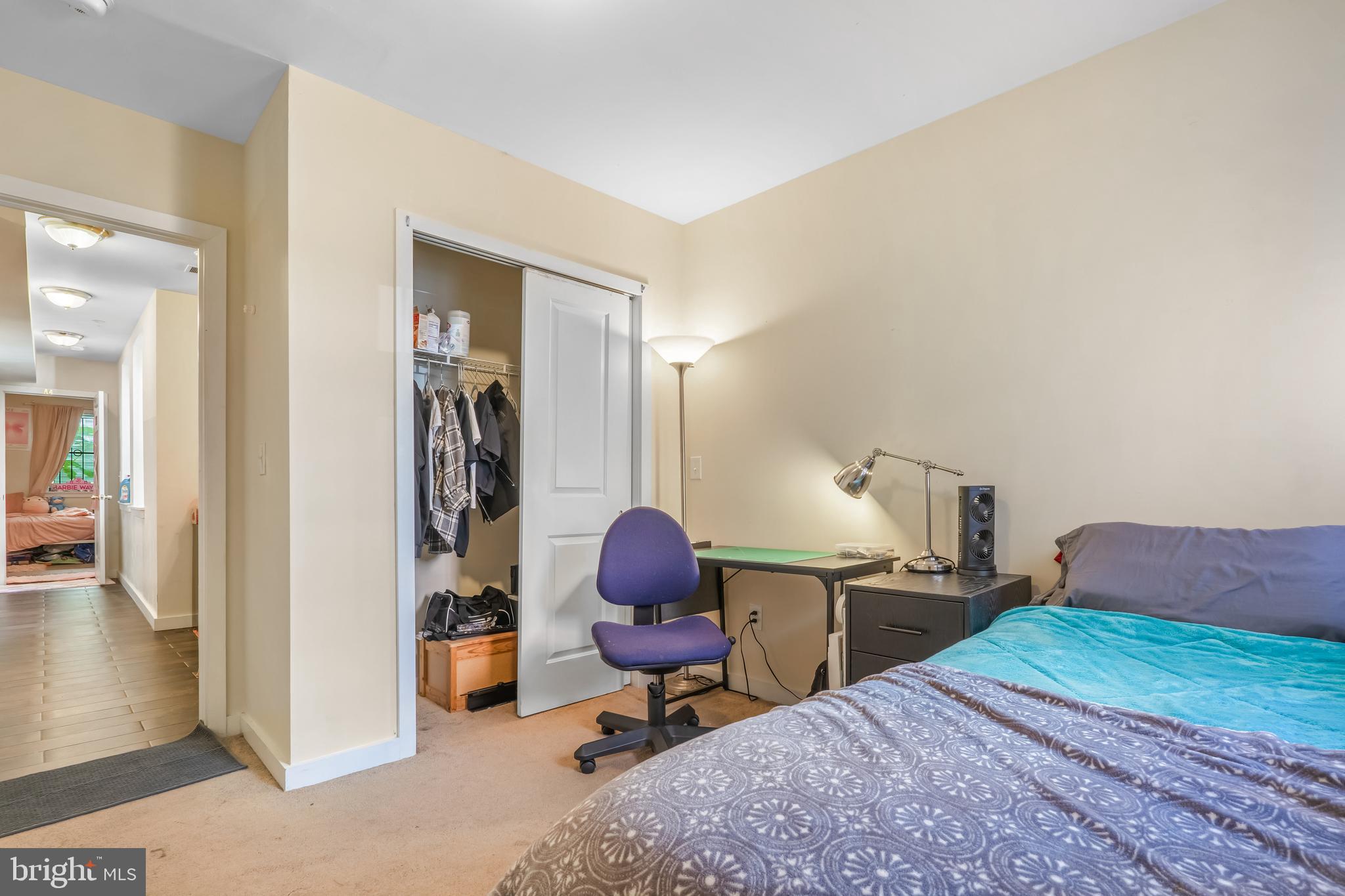 1724 Monument Street, Unit B Philadelphia, PA 19121 - Photo 15 of 26 a workspace with furniture and bedroom