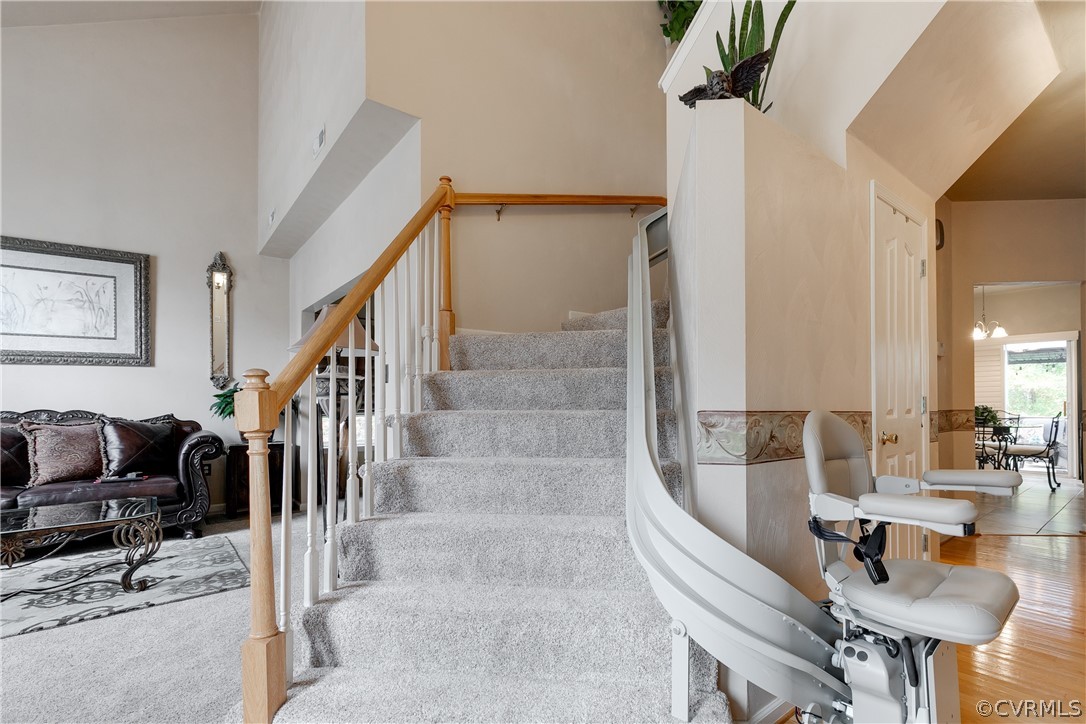 14736 Clover Ridge Lane Chesterfield, VA 23832 - Photo 4 of 26 Handicap Chair/Stair Lift
Conveys with Property