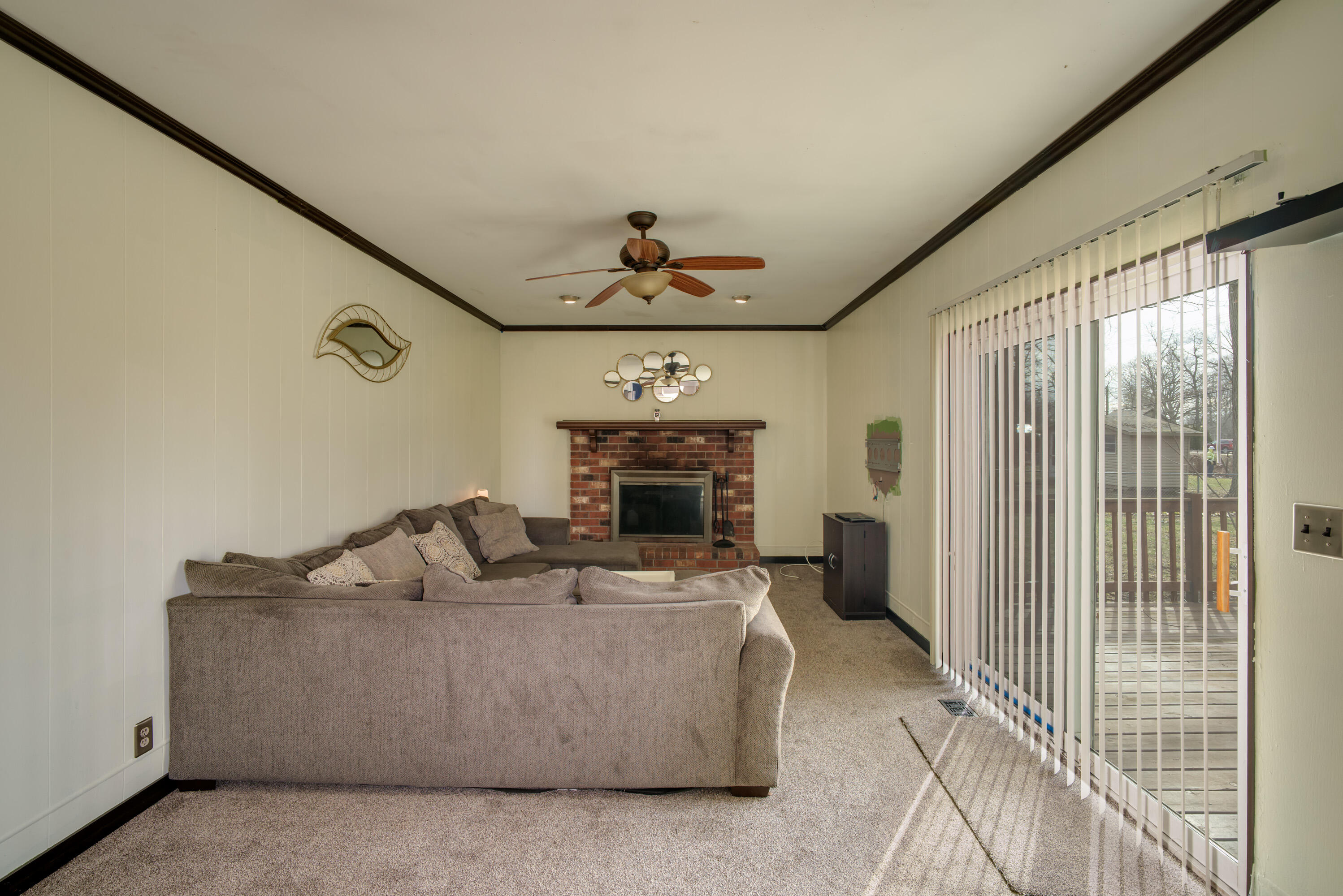 9137 Rucker Road Grosse Ile, MI 48138 - Photo 12 of 41 Family Room with doorwall to deck