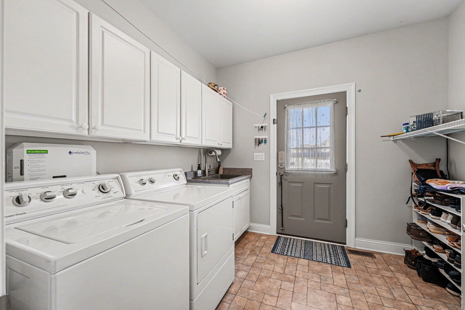 1744 East Offner Road Beecher, IL 60401 - Photo 42 of 49 a view of utility room with washer and dryer