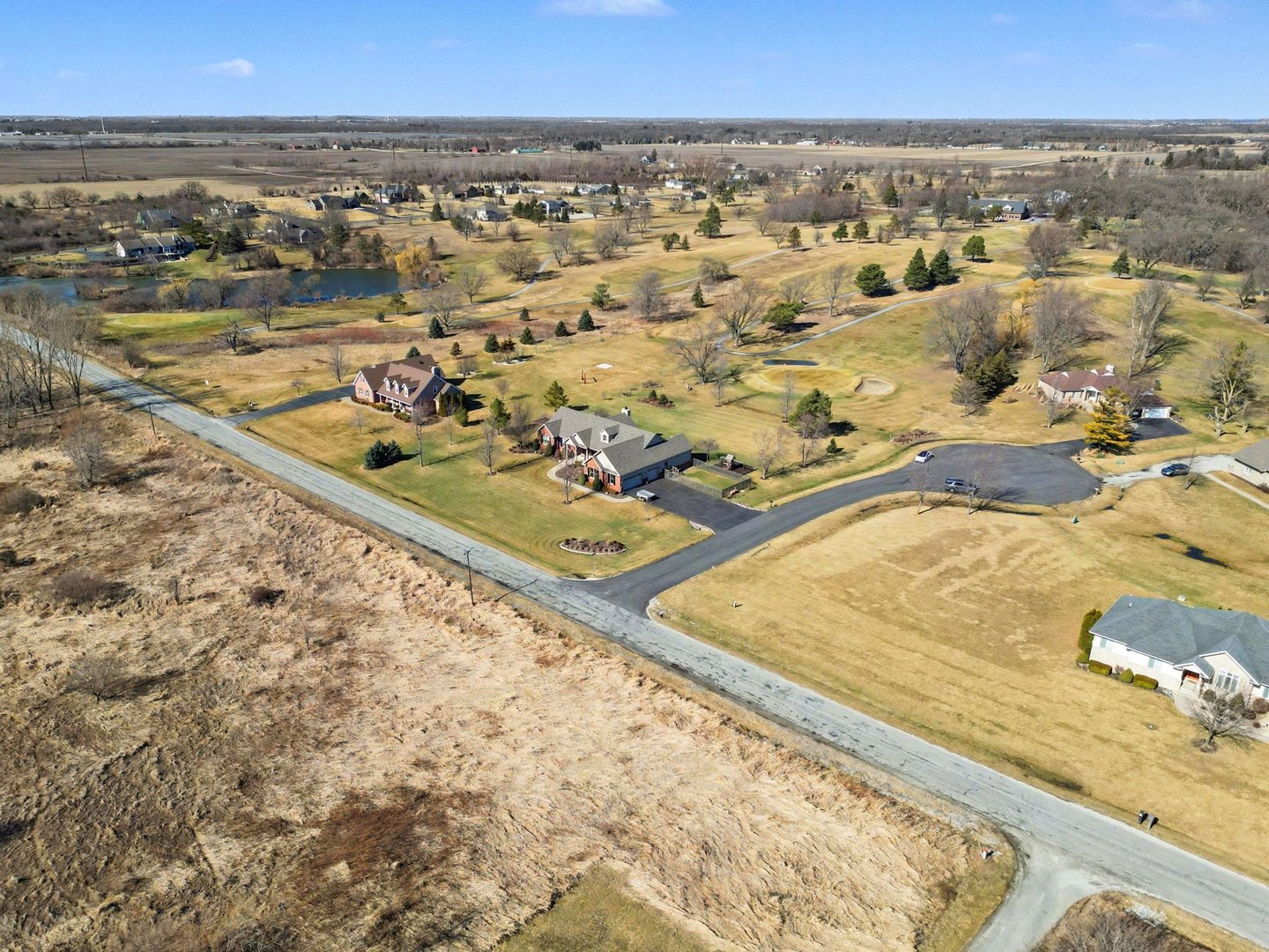 1744 East Offner Road Beecher, IL 60401 - Photo 43 of 49 an aerial view of residential houses with outdoor space