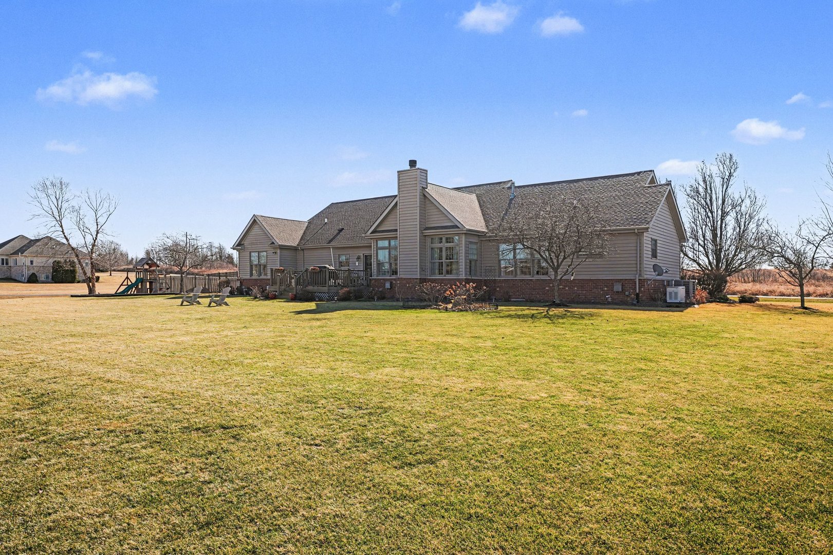 1744 East Offner Road Beecher, IL 60401 - Photo 46 of 49 a view of a yard with a building in the background