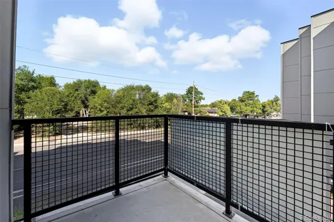 a view of city from balcony