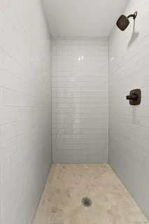 a view of staircase with white walls and white walls