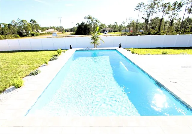 a view of swimming pool with an outdoor space