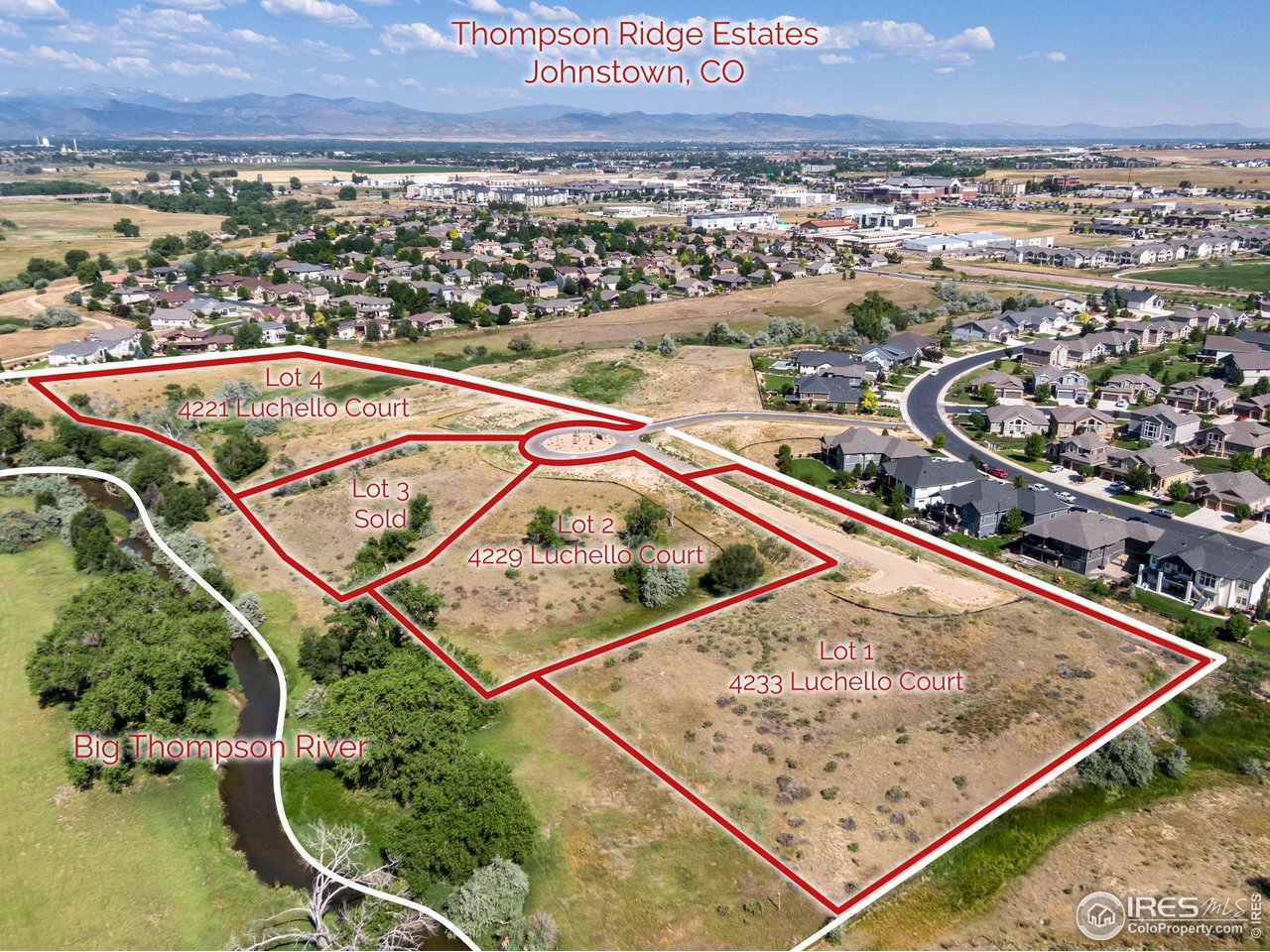 4229 Luchello Court Johnstown, CO 80534 - Photo 11 of 20 an aerial view of swimming pool and a yard