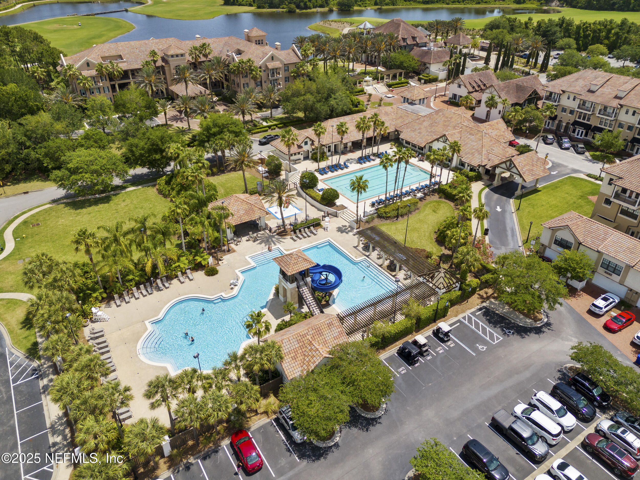 210 Paseo Terraza, Unit 301 St. Augustine, FL 32095 - Photo 44 of 54 an aerial view of residential houses with outdoor space