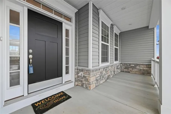 a view of front door of a house