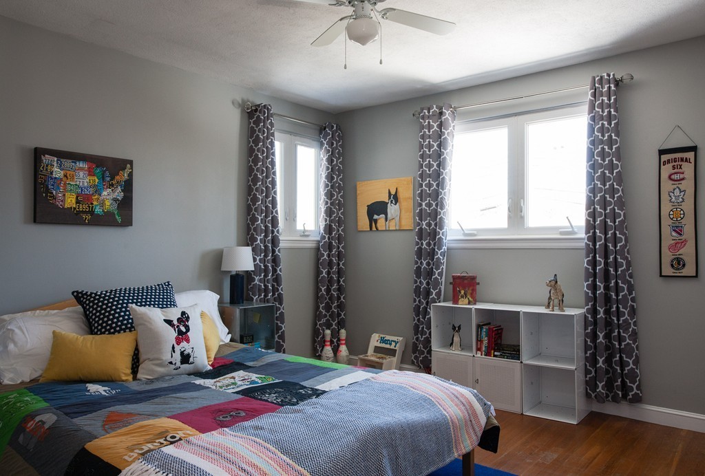 566 Newton Street Brookline, MA 02467 - Photo 18 of 30 a bedroom with bed and window