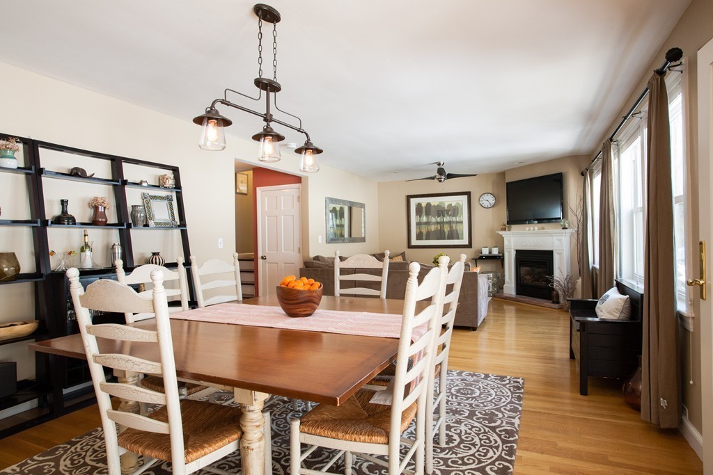 566 Newton Street Brookline, MA 02467 - Photo 5 of 30 a view of a dining room with furniture window and wooden floor