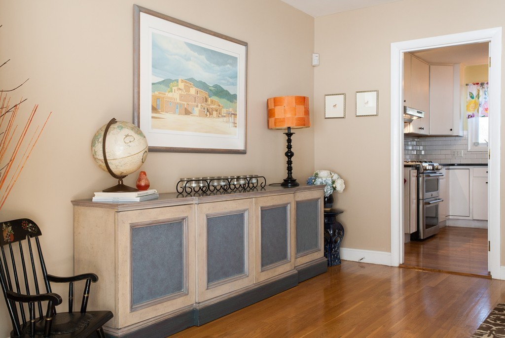 566 Newton Street Brookline, MA 02467 - Photo 6 of 30 a view of kitchen with stainless steel appliances granite countertop a stove and a sink
