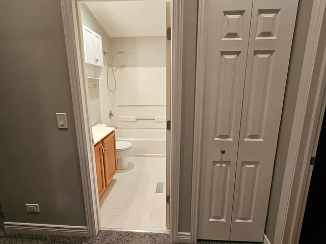 a view of a bathroom