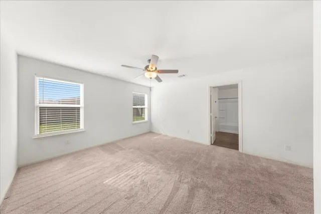 a view of a livingroom with a window