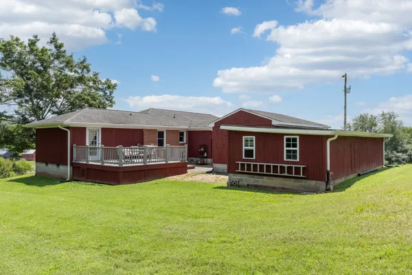 a view of a street with a park