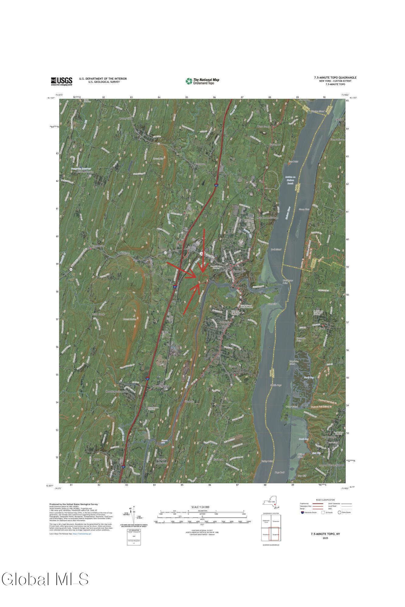 50 Finger Hill Road Saugerties, NY 12477 - Photo 7 of 7 50 Figerhill Rd usgis map-1